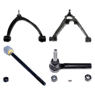 Dorman® - OE Solutions™ Front Passenger Side Lower and Upper Control Arm with Ball Joint and Tie Rod End Kit