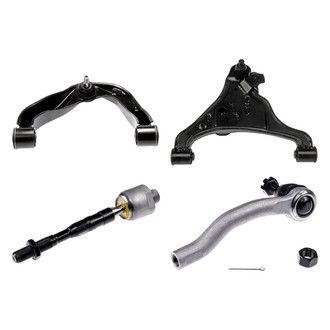 Dorman® - OE Solutions™ Front Passenger Side Lower and Upper Control Arm with Ball Joint and Tie Rod End Kit