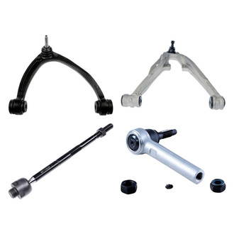 Dorman® - OE Solutions™ Front Passenger Side Lower and Upper Control Arm with Ball Joint and Tie Rod End Kit