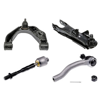 Dorman® - OE Solutions™ Front Passenger Side Lower and Upper Control Arm with Ball Joint and Tie Rod End Kit