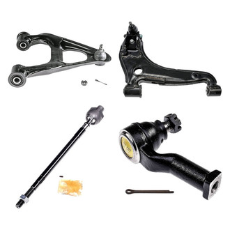 Dorman® - OE Solutions™ Front Passenger Side Lower and Upper Control Arm with Ball Joint and Tie Rod End Kit