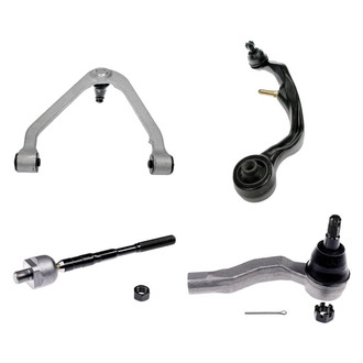 Dorman® - OE Solutions™ Front Passenger Side Lower and Upper Control Arm with Ball Joint and Tie Rod End Kit