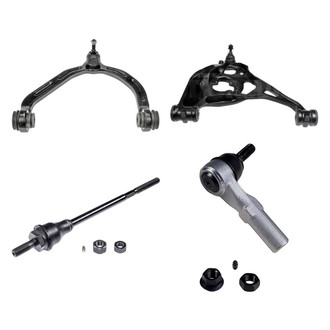 Dorman® - OE Solutions™ Front Passenger Side Lower and Upper Control Arm with Ball Joint and Tie Rod End Kit