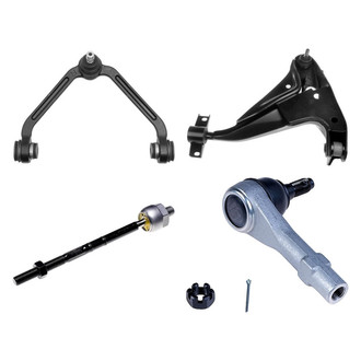 Dorman® - OE Solutions™ Front Passenger Side Lower and Upper Control Arm with Ball Joint and Tie Rod End Kit