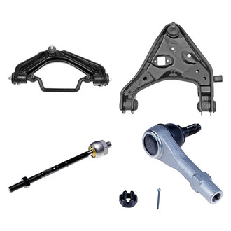 Dorman® - OE Solutions™ Front Passenger Side Lower and Upper Control Arm with Ball Joint and Tie Rod End Kit