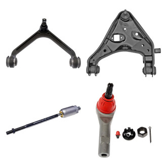 Dorman® - OE Solutions™ Front Passenger Side Lower and Upper Control Arm with Ball Joint and Tie Rod End Kit