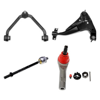 Dorman® - OE Solutions™ Front Passenger Side Lower and Upper Control Arm with Ball Joint and Tie Rod End Kit