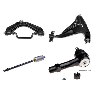 Dorman® - OE Solutions™ Front Passenger Side Lower and Upper Control Arm with Ball Joint and Tie Rod End Kit