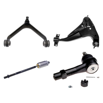 Dorman® - OE Solutions™ Front Passenger Side Lower and Upper Control Arm with Ball Joint and Tie Rod End Kit