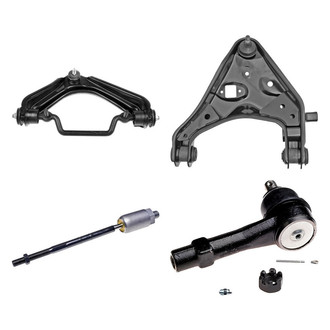 Dorman® - OE Solutions™ Front Passenger Side Lower and Upper Control Arm with Ball Joint and Tie Rod End Kit