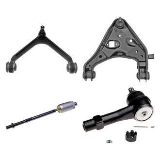 Dorman® - OE Solutions™ Front Passenger Side Lower and Upper Control Arm with Ball Joint and Tie Rod End Kit