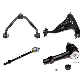 Dorman® - OE Solutions™ Front Passenger Side Lower and Upper Control Arm with Ball Joint and Tie Rod End Kit