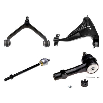 Dorman® - OE Solutions™ Front Passenger Side Lower and Upper Control Arm with Ball Joint and Tie Rod End Kit
