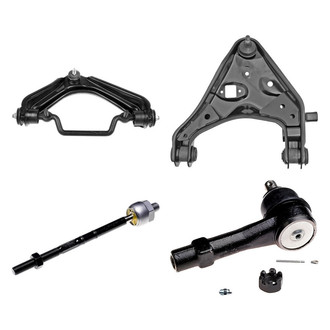 Dorman® - OE Solutions™ Front Passenger Side Lower and Upper Control Arm with Ball Joint and Tie Rod End Kit