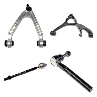 Dorman® - OE Solutions™ Front Passenger Side Lower and Upper Control Arm with Ball Joint and Tie Rod End Kit