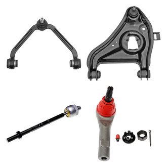 Dorman® - OE Solutions™ Front Passenger Side Lower and Upper Control Arm with Ball Joint and Tie Rod End Kit