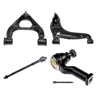 Dorman® - OE Solutions™ Front Passenger Side Lower and Upper Control Arm with Ball Joint and Tie Rod End Kit