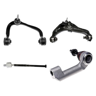 Dorman® - OE Solutions™ Front Passenger Side Lower and Upper Control Arm with Ball Joint and Tie Rod End Kit