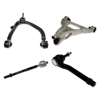 Dorman® - OE Solutions™ Front Passenger Side Lower and Upper Control Arm with Ball Joint and Tie Rod End Kit