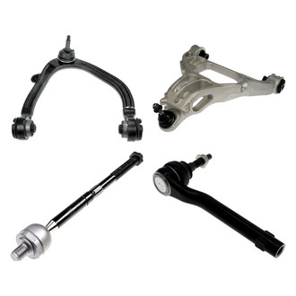 Dorman® - OE Solutions™ Front Passenger Side Lower and Upper Control Arm with Ball Joint and Tie Rod End Kit