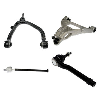 Dorman® - OE Solutions™ Front Passenger Side Lower and Upper Control Arm with Ball Joint and Tie Rod End Kit