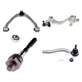 Dorman® - OE Solutions™ Front Passenger Side Lower and Upper Control Arm with Ball Joint and Tie Rod End Kit