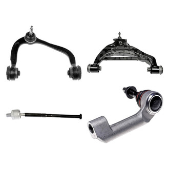 Dorman® - OE Solutions™ Front Passenger Side Lower and Upper Control Arm with Ball Joint and Tie Rod End Kit