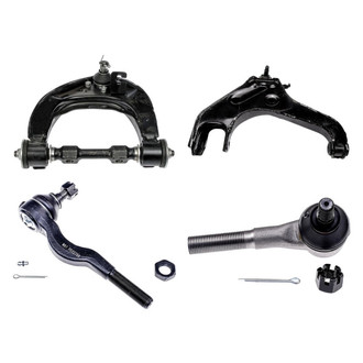Dorman® - OE Solutions™ Front Passenger Side Lower and Upper Control Arm with Ball Joint and Tie Rod End Kit