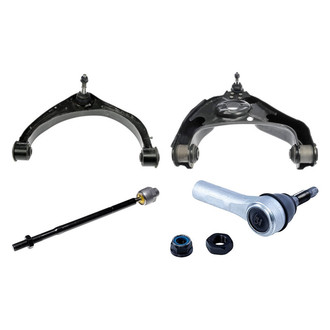 Dorman® - OE Solutions™ Front Passenger Side Lower and Upper Control Arm with Ball Joint and Tie Rod End Kit