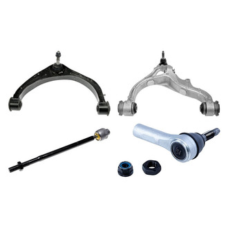 Dorman® - OE Solutions™ Front Passenger Side Lower and Upper Control Arm with Ball Joint and Tie Rod End Kit