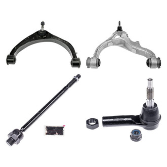Dorman® - OE Solutions™ Front Passenger Side Lower and Upper Control Arm with Ball Joint and Tie Rod End Kit