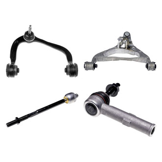 Dorman® - OE Solutions™ Front Passenger Side Lower and Upper Control Arm with Ball Joint and Tie Rod End Kit