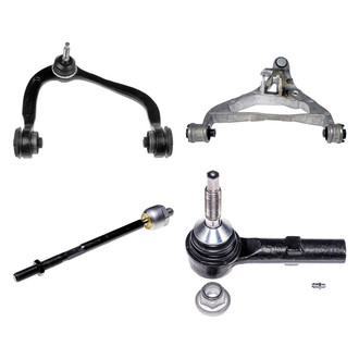 Dorman® - OE Solutions™ Front Passenger Side Lower and Upper Control Arm with Ball Joint and Tie Rod End Kit