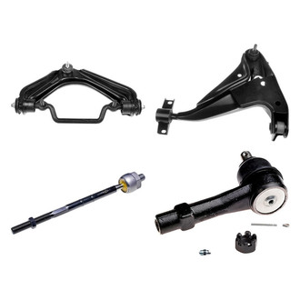 Dorman® - OE Solutions™ Front Passenger Side Lower and Upper Control Arm with Ball Joint and Tie Rod End Kit
