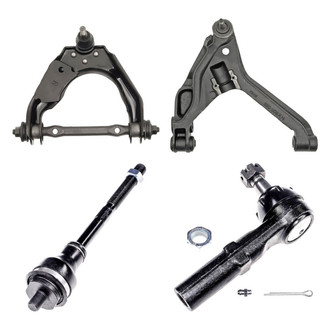 Dorman® - OE Solutions™ Front Passenger Side Lower and Upper Control Arm with Ball Joint and Tie Rod End Kit
