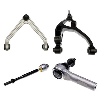 Dorman® - OE Solutions™ Front Passenger Side Lower and Upper Control Arm with Ball Joint and Tie Rod End Kit