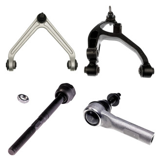 Dorman® - OE Solutions™ Front Passenger Side Lower and Upper Control Arm with Ball Joint and Tie Rod End Kit