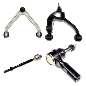 Dorman® - OE Solutions™ Front Passenger Side Lower and Upper Control Arm with Ball Joint and Tie Rod End Kit