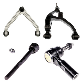 Dorman® - OE Solutions™ Front Passenger Side Lower and Upper Control Arm with Ball Joint and Tie Rod End Kit