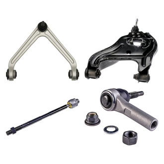 Dorman® - OE Solutions™ Front Passenger Side Lower and Upper Control Arm with Ball Joint and Tie Rod End Kit