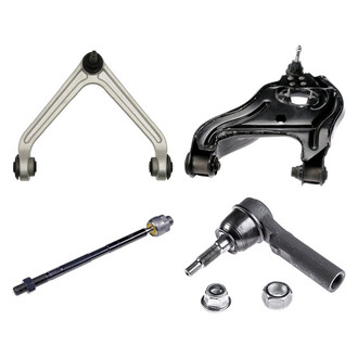 Dorman® - OE Solutions™ Front Passenger Side Lower and Upper Control Arm with Ball Joint and Tie Rod End Kit