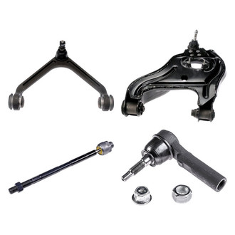 Dorman® - OE Solutions™ Front Passenger Side Lower and Upper Control Arm with Ball Joint and Tie Rod End Kit