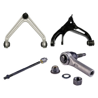 Dorman® - OE Solutions™ Front Passenger Side Lower and Upper Control Arm with Ball Joint and Tie Rod End Kit