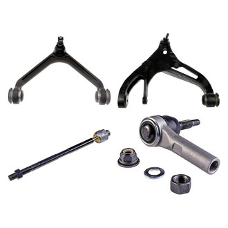 Dorman® - OE Solutions™ Front Passenger Side Lower and Upper Control Arm with Ball Joint and Tie Rod End Kit