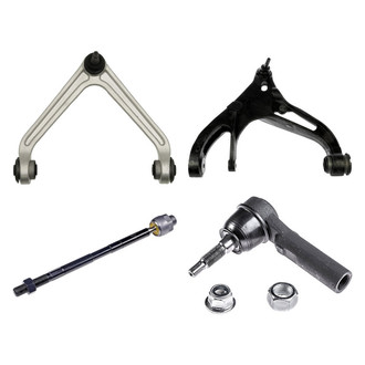 Dorman® - OE Solutions™ Front Passenger Side Lower and Upper Control Arm with Ball Joint and Tie Rod End Kit