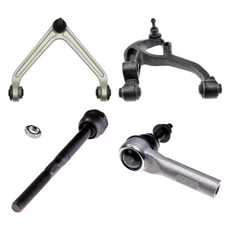 Dorman® - OE Solutions™ Front Passenger Side Lower and Upper Control Arm with Ball Joint and Tie Rod End Kit