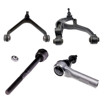 Dorman® - OE Solutions™ Front Passenger Side Lower and Upper Control Arm with Ball Joint and Tie Rod End Kit