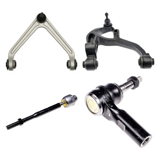 Dorman® - OE Solutions™ Front Passenger Side Lower and Upper Control Arm with Ball Joint and Tie Rod End Kit
