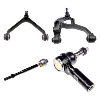 Dorman® - OE Solutions™ Front Passenger Side Lower and Upper Control Arm with Ball Joint and Tie Rod End Kit