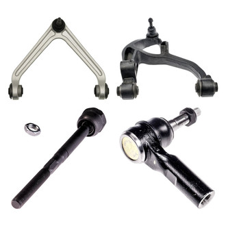 Dorman® - OE Solutions™ Front Passenger Side Lower and Upper Control Arm with Ball Joint and Tie Rod End Kit